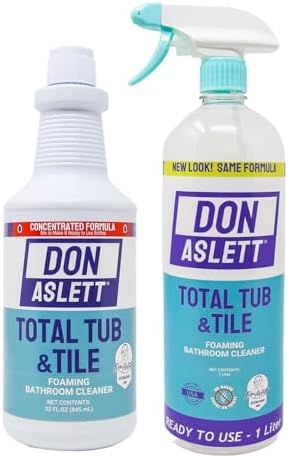 Don Aslett Tub n Tile Foaming Cleaner - 32 Oz Concentrated Formula