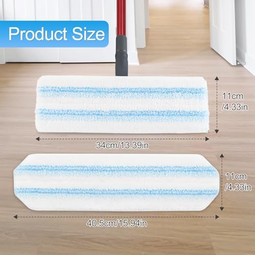 6 Pack Microfiber Mop Pads for O-Cedar H2Pro Flat Mop System