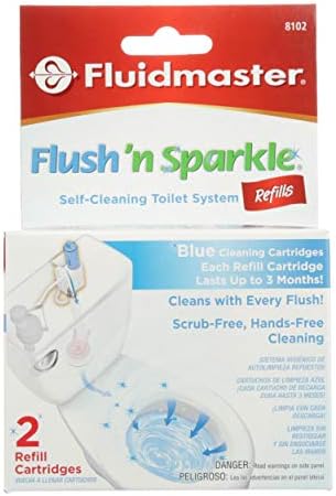 Fluidmaster 8102P8 Blue Refill Pack - Upgraded Toilet Cleaner