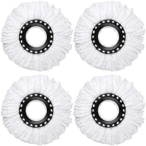 4 Pack Spin Mop Heads for 360 Mop Reusable Microfiber Refills