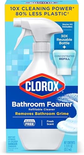 Clorox Refillable Bathroom Foamer Cleaner Starter Kit