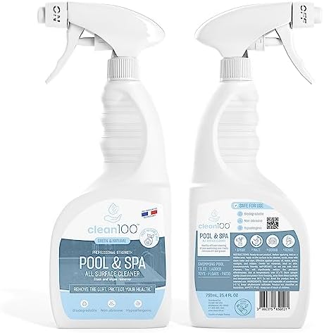 Clean100 Natural Pool Spa Cleaner Spray 254 Fl Oz