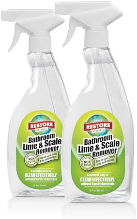 Restore Naturals Non Toxic Bathroom Cleaner 22oz 2 Pack 1