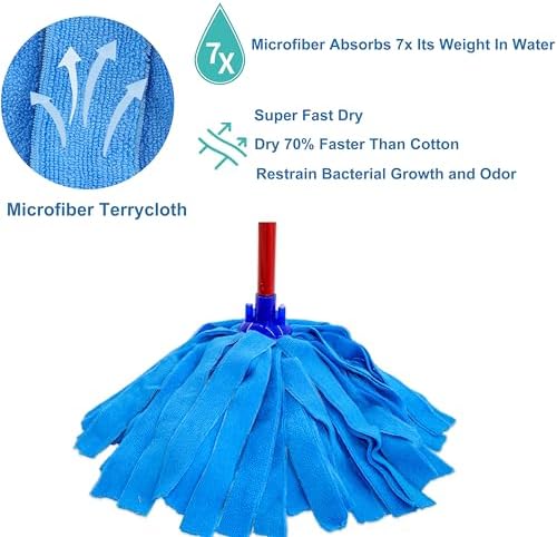 EaseYourDay Microfiber Mop Refill Replacement - 3 Pack