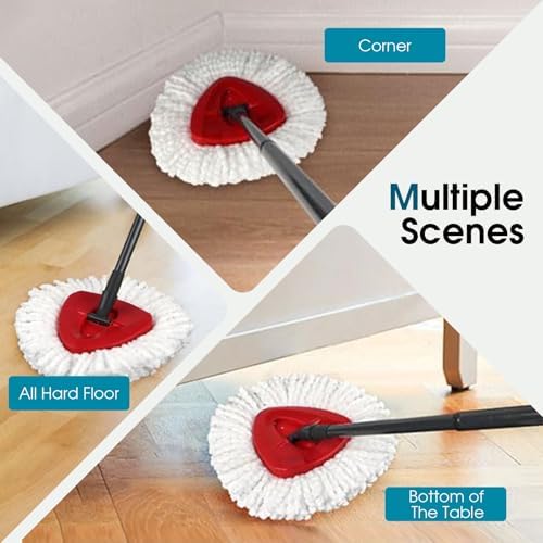 6 Pack Microfiber Mop Head Replacement for Oceda EasyWring 1