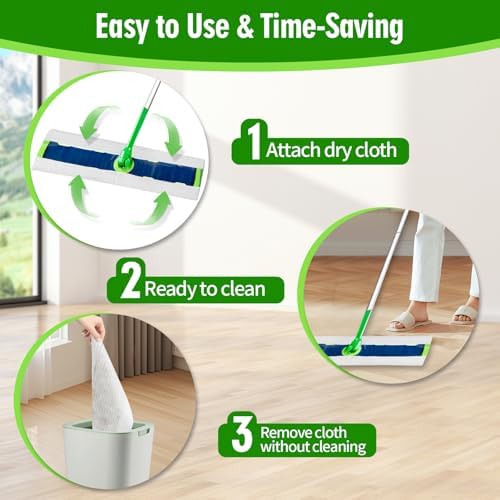 FURCIELOS XL Dry Sweeping Cloths for Swiffer