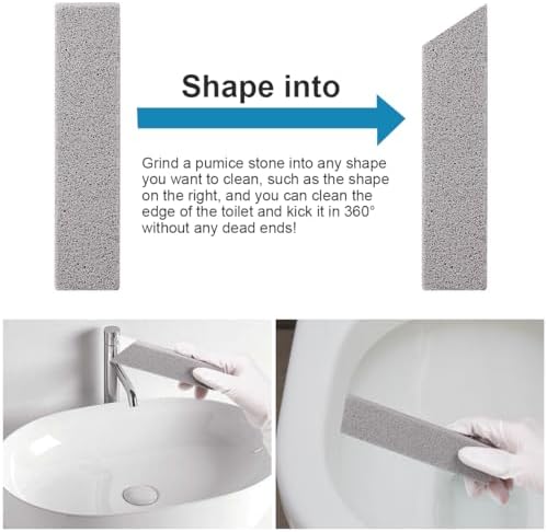 Herda 10 Pack Pumice Stones for Toilet Bathroom Cleaning