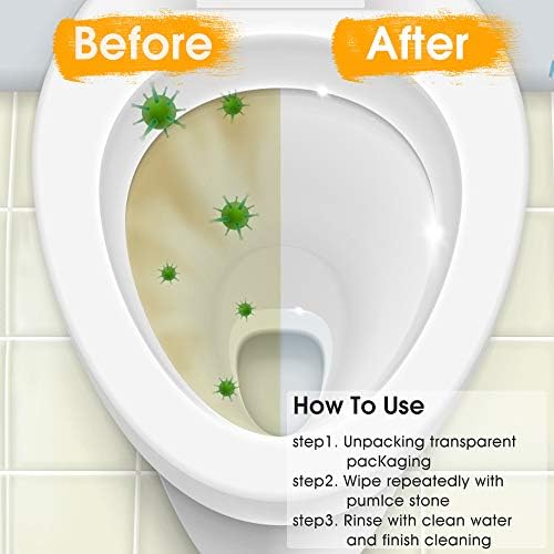 2 Pack Toilet Cleaner Pumice Stone with Ergonomic Handle