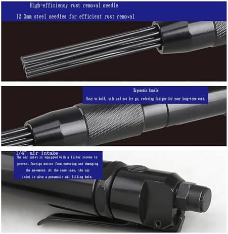 KYKYK Pneumatic Rust Remover Tool 4000RPM 12 Pin Bundle