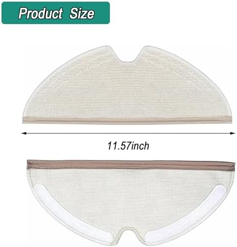 Frexusuent Mop Pads for Roborock Robot Vacuums 10 Pcs Set