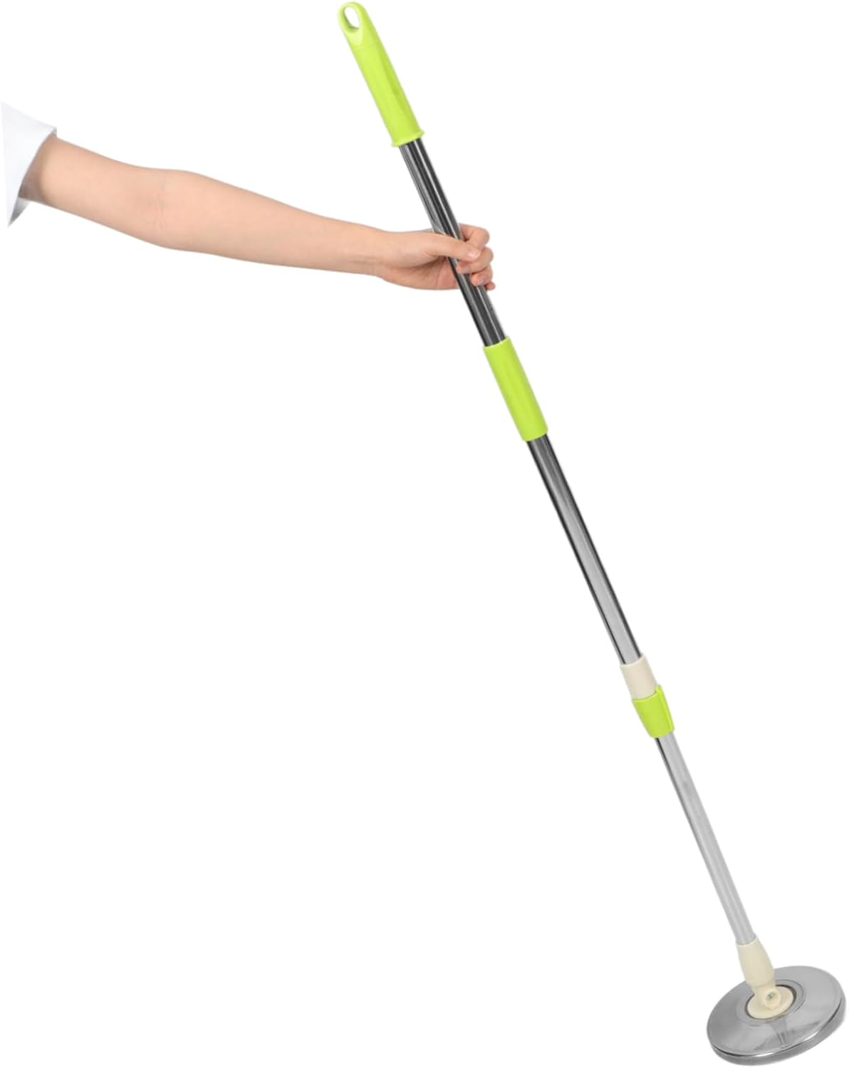 Rotating Mop Handle with Detachable Stainless Steel Pole
