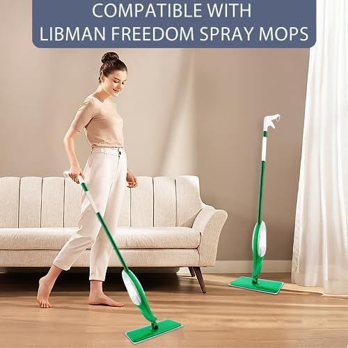 6 Pack NIXOOT Microfiber Spray Mop Refill Pads with Laundry Bag