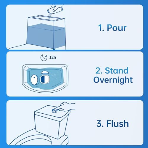 Vacplus Toilet Tank Cleaner - 6 Pack Automatic Descaler Tablets