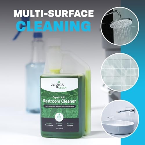 Zogics Organic Acid Bathroom Cleaner 32 oz 1