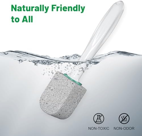 Enjunway Pumice Stone Toilet Cleaner with 30CM Handle - 5 Pack Refills
