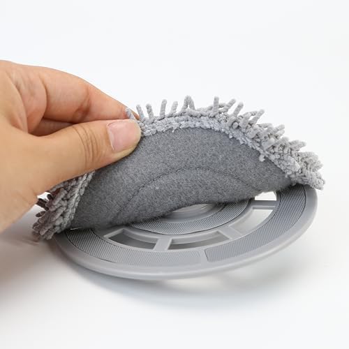 BuleVina 8Pcs Microfiber Mop Cloth Tray for Roborock Q Revo