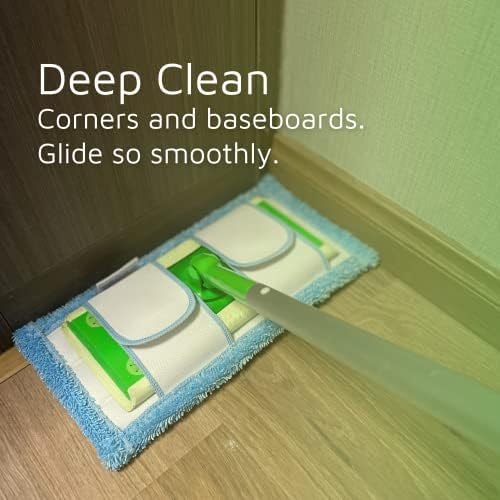 F Flammi Reusable Microfiber Mop Pad 2 Pack