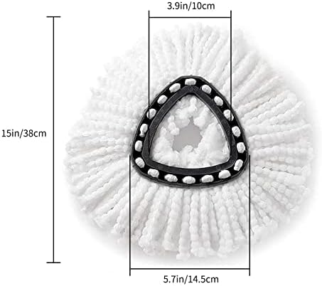 2 Pack Spin Mop Replacement Heads Compatible with Ocedar EasyWring