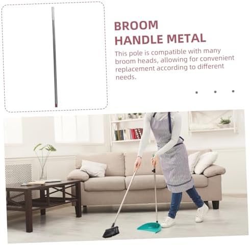 Minkissy Broom Rod Handle Grip with Two Handles