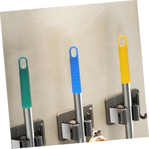 4PCS Mop Handle Grip Replacement Caps Non-Slip Blue Red Yellow Green 1