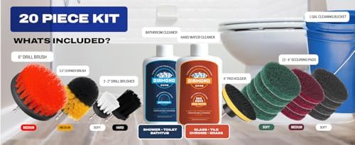 Diamond Shine 20-Piece Deep Clean Kit for Bathroom and Hard Water