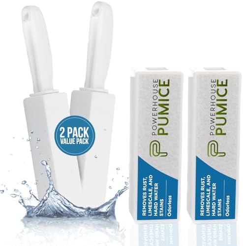 Powerstone Pumice Stone Toilet Cleaner with Handle 2-Pack