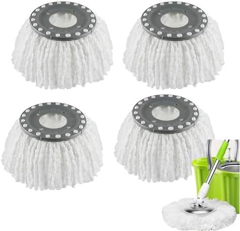 YWSHF Spin Mop Heads Replacement 4 Pack