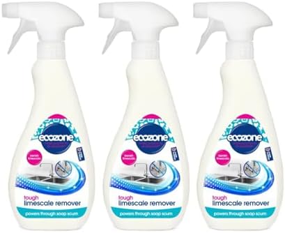 ECOZONE Tough Limescale Remover Spray Pack of 3