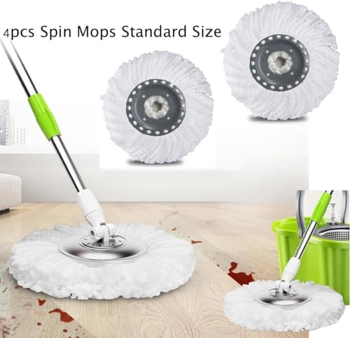 YWSHF Spin Mop Heads Replacement 4 Pack