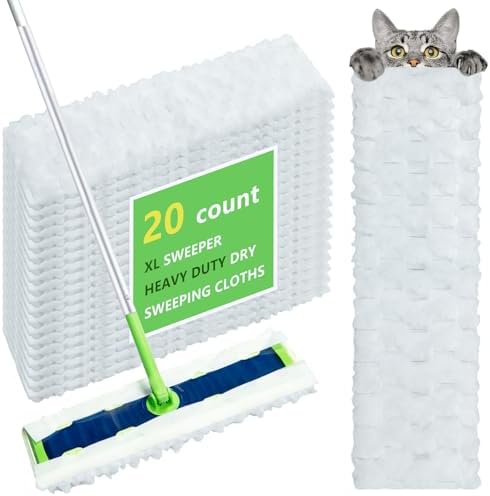 20 Count XL Heavy Duty Dry Mop Pads for Swiffer XL