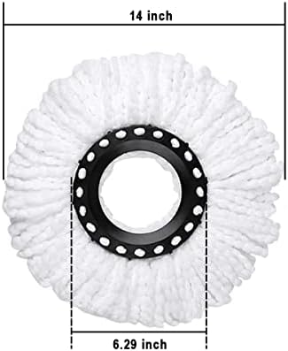 4 Pack Spin Mop Heads for 360 Mop Reusable Microfiber Refills