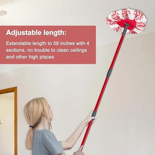 DLAIMI Spin Mop Replacement Set for O-Ceda EasyWring 1-Tank System