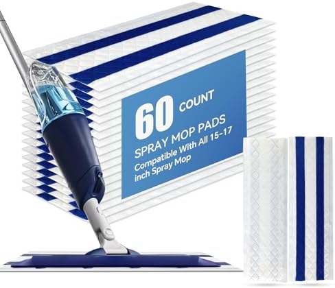 DOCXCDO 60-Pack Ultrathick Microfiber Mop Pads Refills