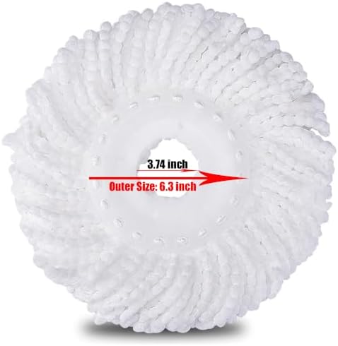 YWSHF 5 Pack Spin Mop Head Replacement Universal for 360 Systems