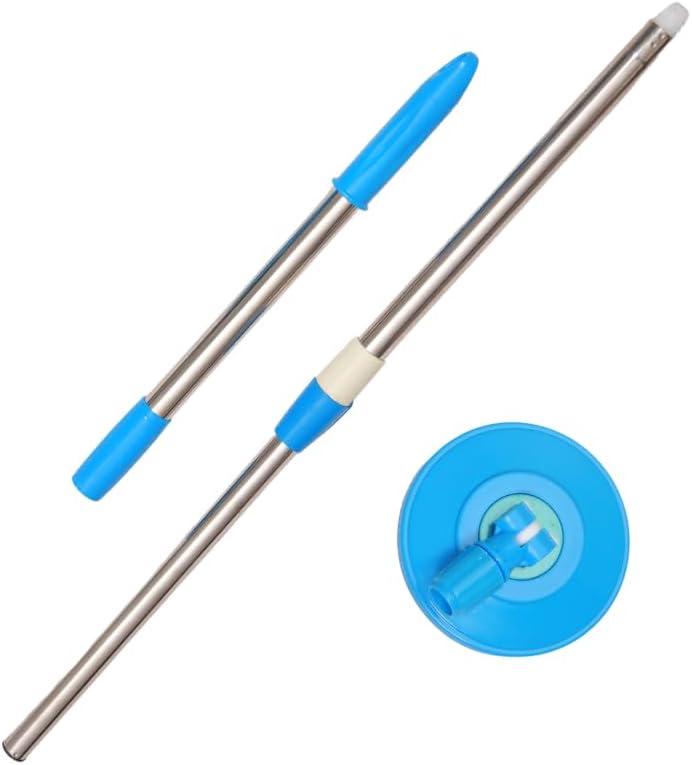 LeoJiang Spin Mop Handle Replacement 360 Degree Rotating Telescopic