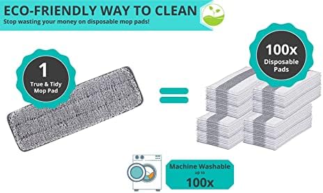 True Tidy 3-Pack Machine Washable Mop Pads