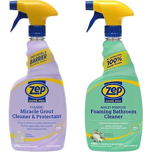 Zep Home Pro Foaming Grout Cleaner Multi-Purpose Cleaner - 32 Fl Oz