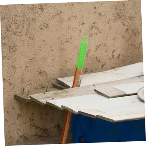 4pcs Mop Handle Attachments with Nonslip Grip and Wall Mount Holder