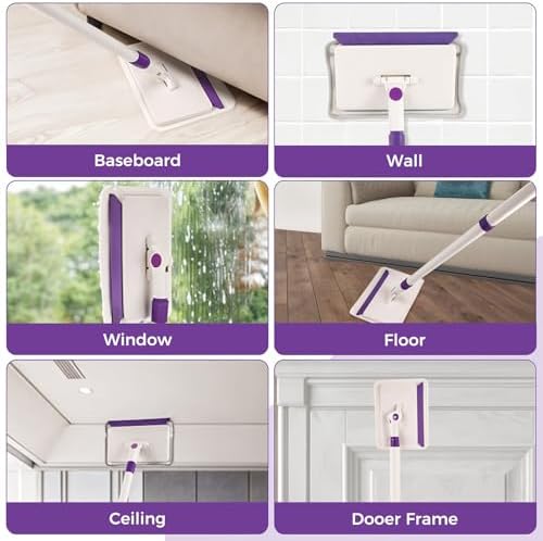 4 Replacement Mop Pads for Wlich Baseboard Cleaner 1