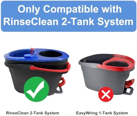 DLAIMI 5 Pack Mop Heads Replacements for Ocedar RinseClean 2-Tank System