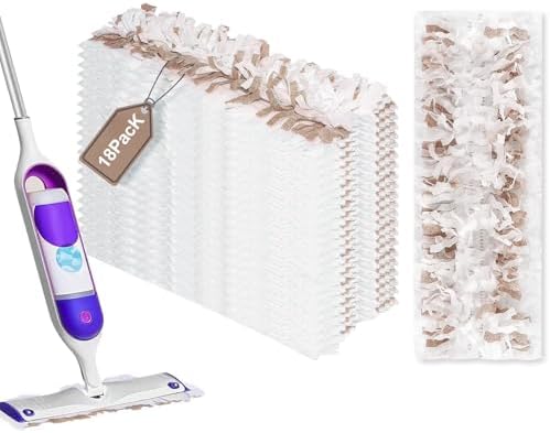 18 Pack Disposable Power Mop Pads Refills for Swiffer PowerMop