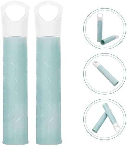 Minkissy 2pcs Mop Handle End Sleeves Replacement Caps for Household Cleaning