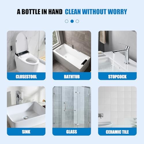 Bathroom Cleaner - Foam Descaler for Glass Tiles and Faucets