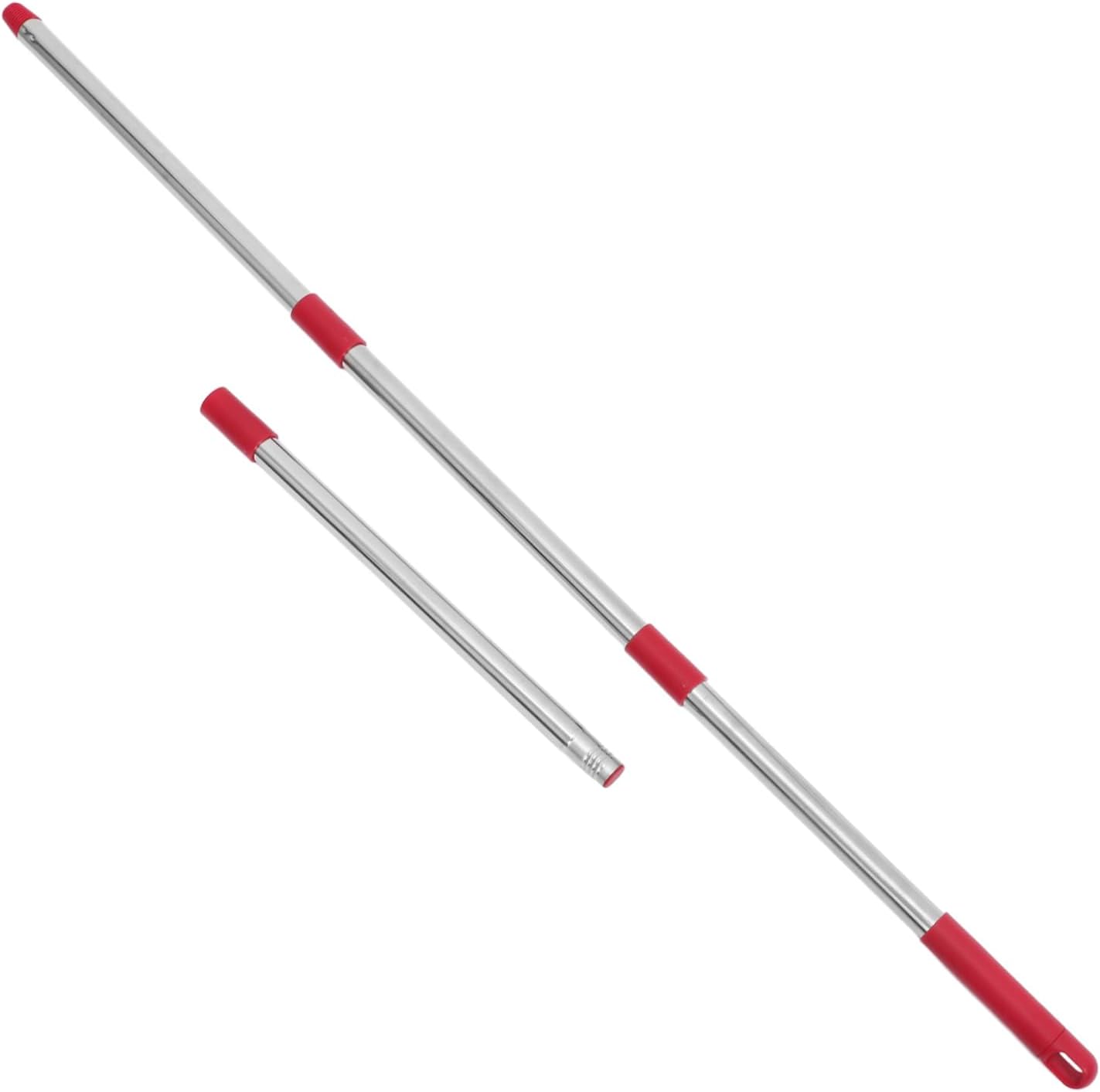 4-Section Stainless Steel Mop Stick Extension Rod