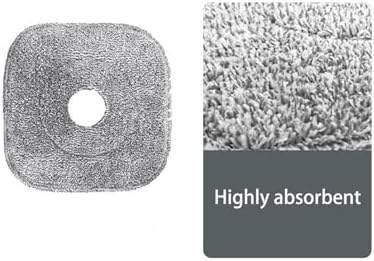 Rinakou 6 Pack 9 Inch Square Microfiber Mop Pads