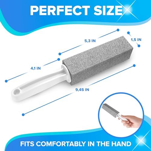 DISIWENE Pumice Stone Toilet Cleaner with Handle 4 Pack