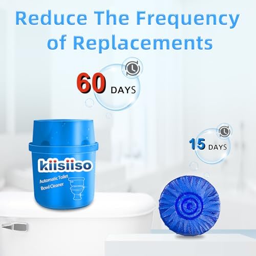 KIISIISO Toilet Cleaner Tablets in Bottle Blue