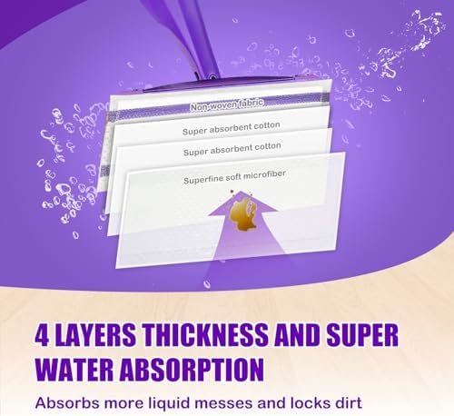 20 Count Swiffer WetJet Mop Pads Refill 4 Layers Thickened Super Absorbent