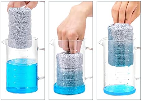 Bycarm 6 Pack Microfiber Mop Pads for 13 Inch Flat Mop