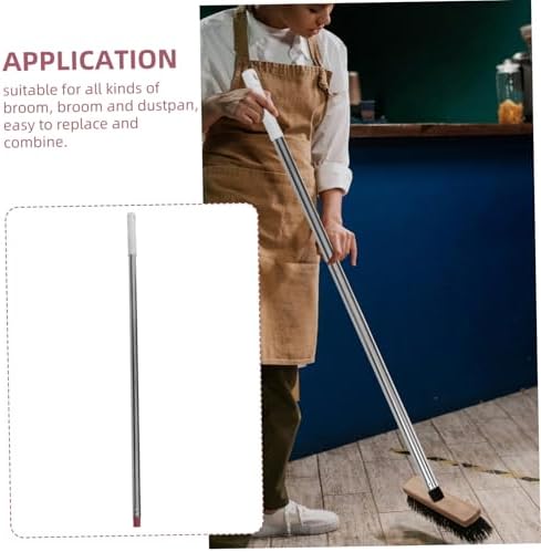 Minkissy Broom Rod Handle Grip with Two Handles